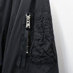 GARMENT DYE DOWN MA-1 LONG COAT 2.0 #BLACK [FST09262U0002]