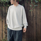 科技運動袖圓領上衣 灰色 [BE-50025]