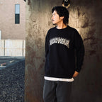 TIM LEHI | CREW NECK SWEAT SHIRT ( TYPE-2 ) #BLACK [25FW-WMC-SS12]