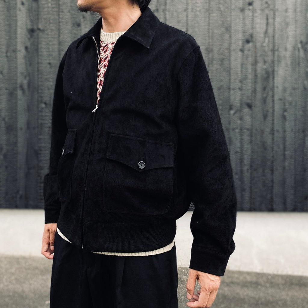 MINEDENIM | STIE lo | SUEDE LEATHER JACKET #BLACK [MDSL-WM-BL01]