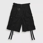 Heavy Cargo Short With Damaged(AGED CANVAS) #BLACK [M-P3-PT10]