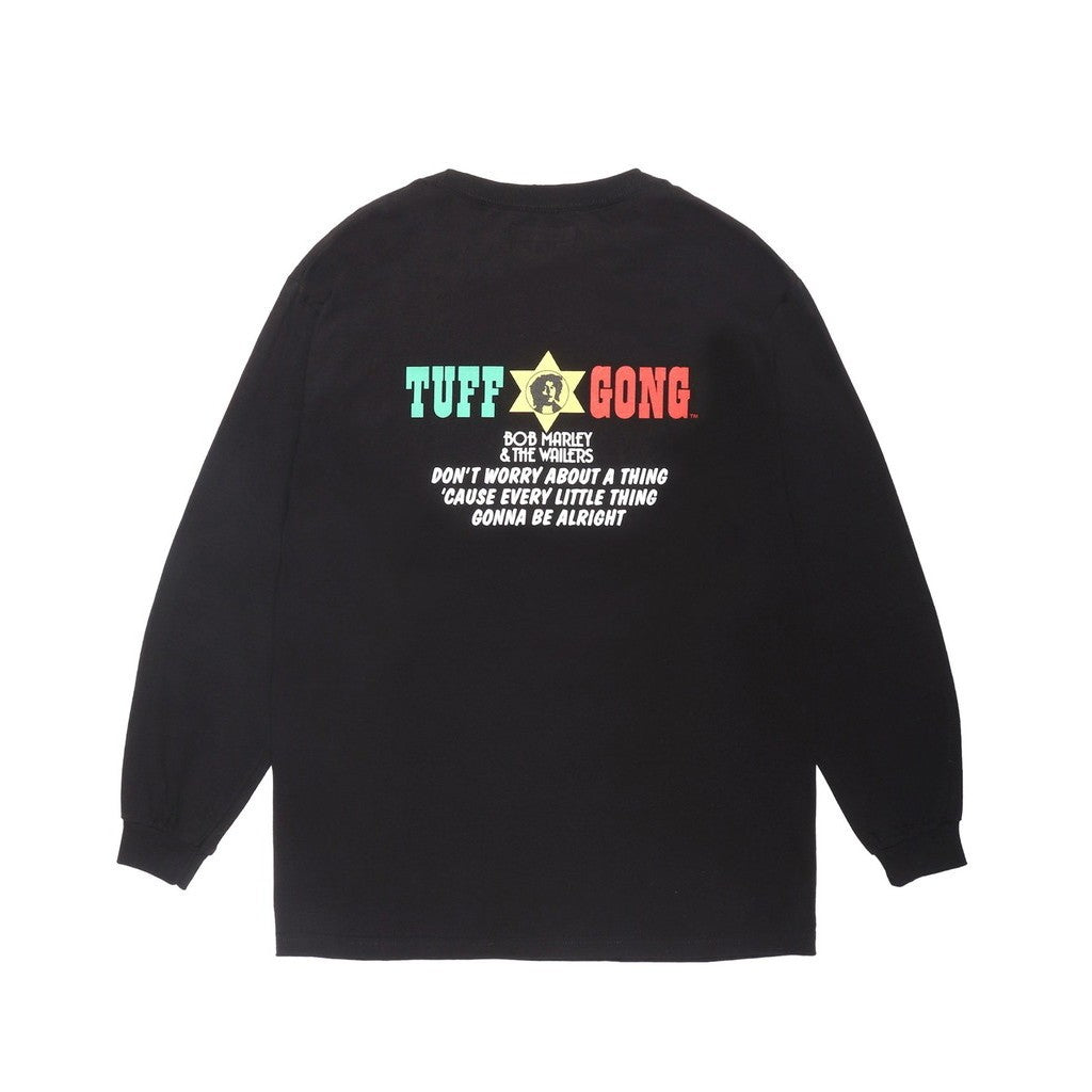 BOB MARLEY | CREW NECK LONG SLEEVE T-SHIRT ( TYPE-3 ) #BLACK [BOBMARLEY-WM-LT05]