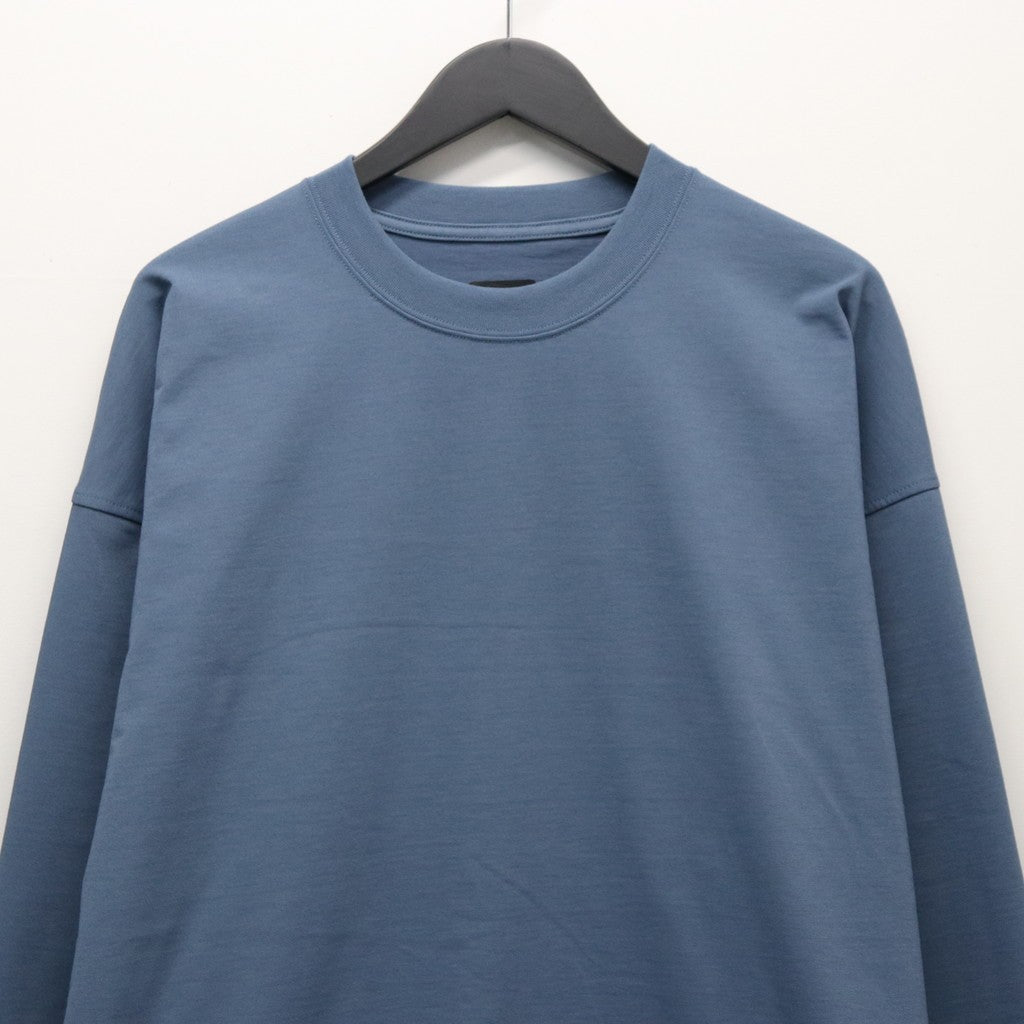 TECH DRAWSTRING L/S TEE #SMOKE BLUE [BE-34026]