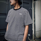 S/S MULTI BORDER TEE #KW [NT32455]