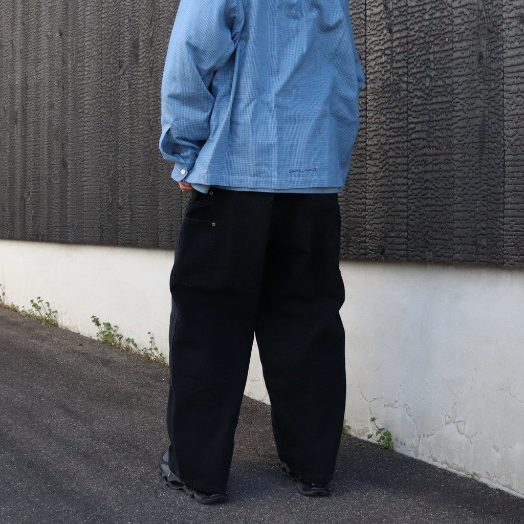 Vintage Washed Double Knee Pants #Black [SD26S-PT04]