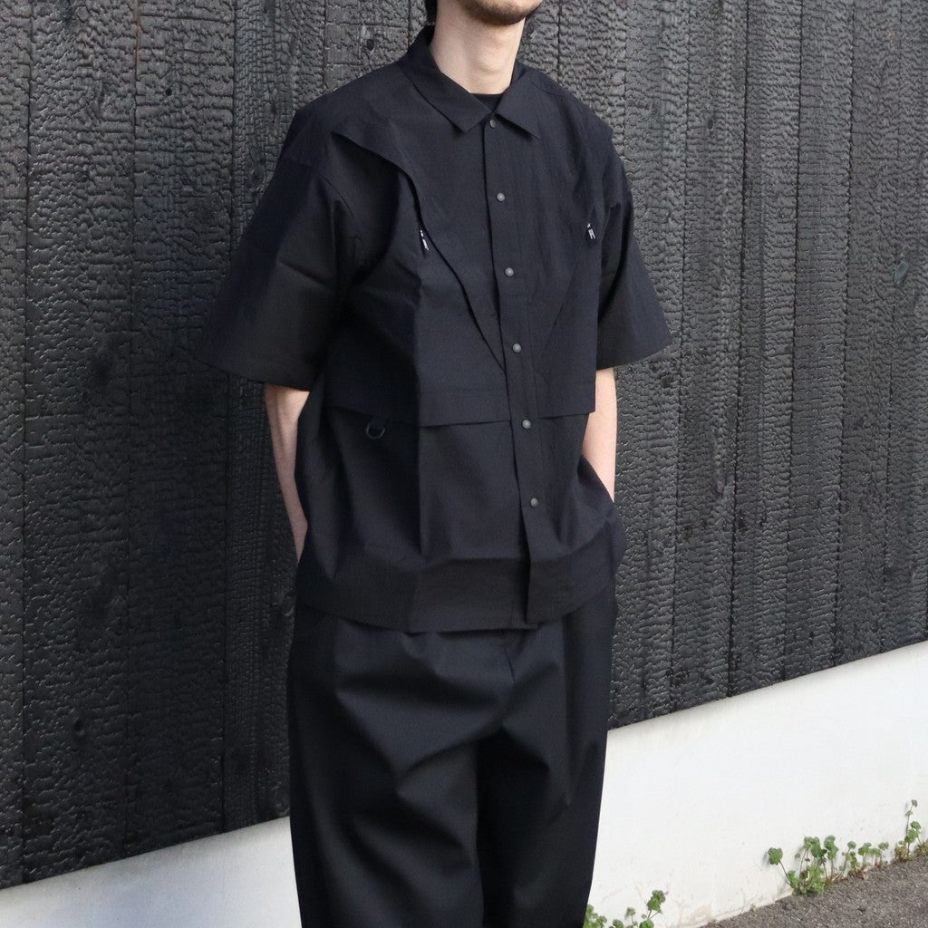 LIGHT WEIGHT DIMENSIONAL SHIRT #BLACK [FST02261U0002]