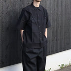 LIGHT WEIGHT DIMENSIONAL SHIRT #BLACK [FST02261U0002]