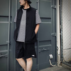 S/S MULTI BORDER TEE #KW [NT32455]