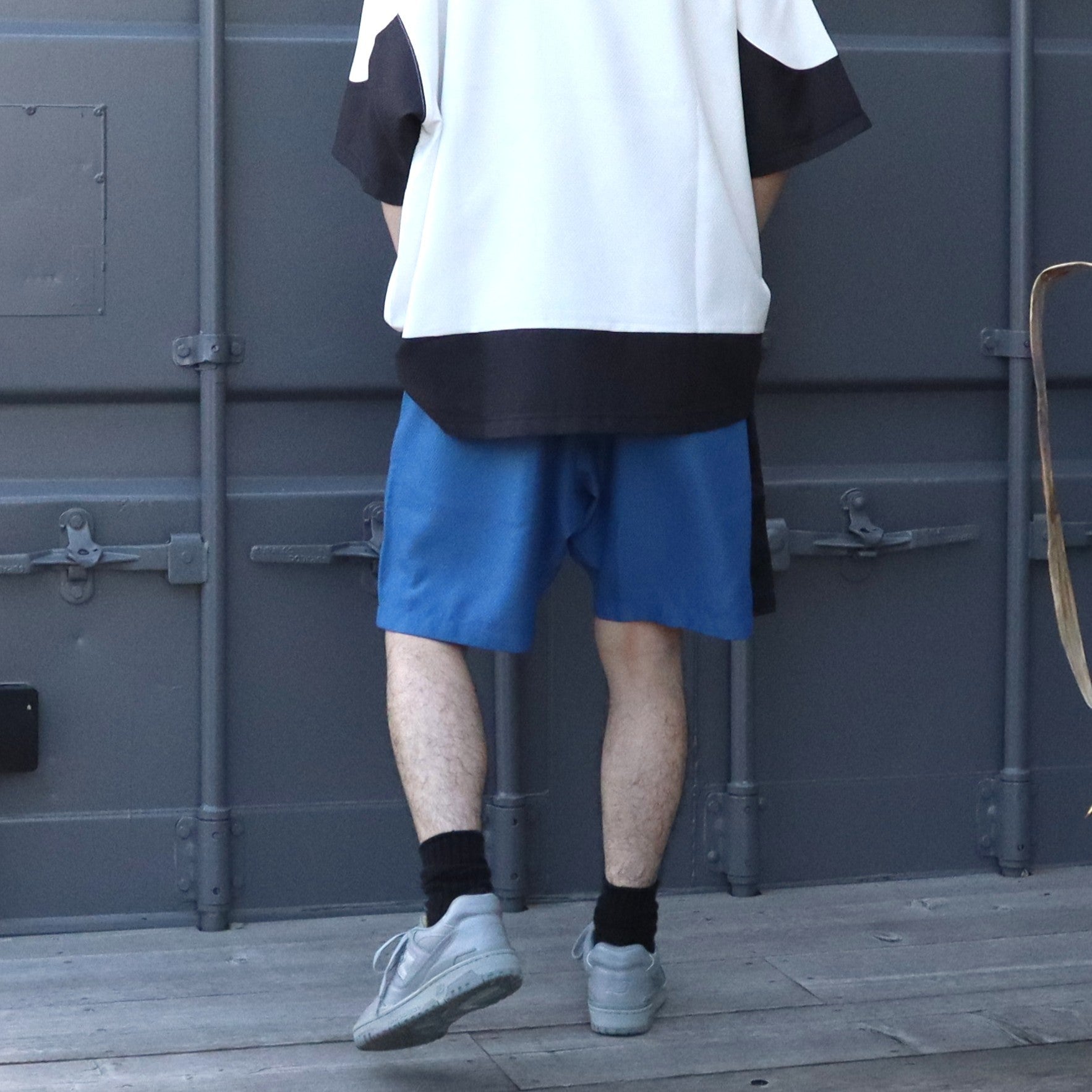 COLLEGE DOBBY SHORTS #Blue [SU25-B05] - cocorozashi 三重県四日市市