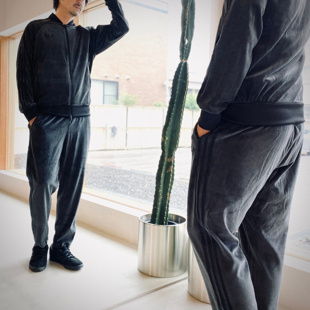 VELOUR SST PANT #ブラック [JW8377]
