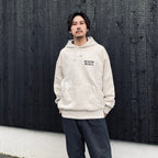 WASHED MIDDLE WEIGHT PULLOVER HOODED SWEAT SHIRT #IVORY [26SSE-WMC-SS02]