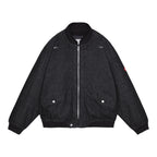 DBL FLAP ZIP JACKET #BLACK [CES27JK06]