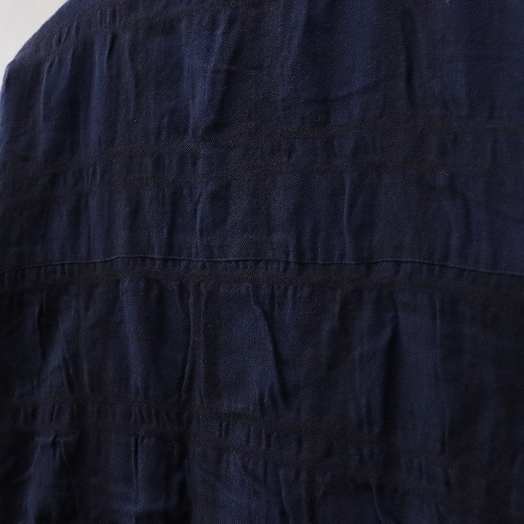 邵氏格紋抓絨外套 #海軍藍 [24FW-JK08]