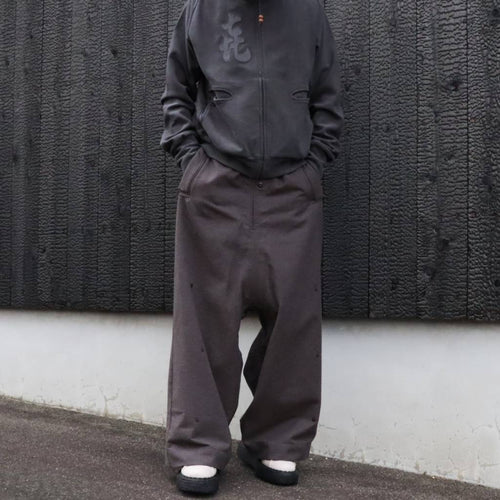 MORPH YI PANTS #CHARCOAL [JI-26AW-PT03-1]