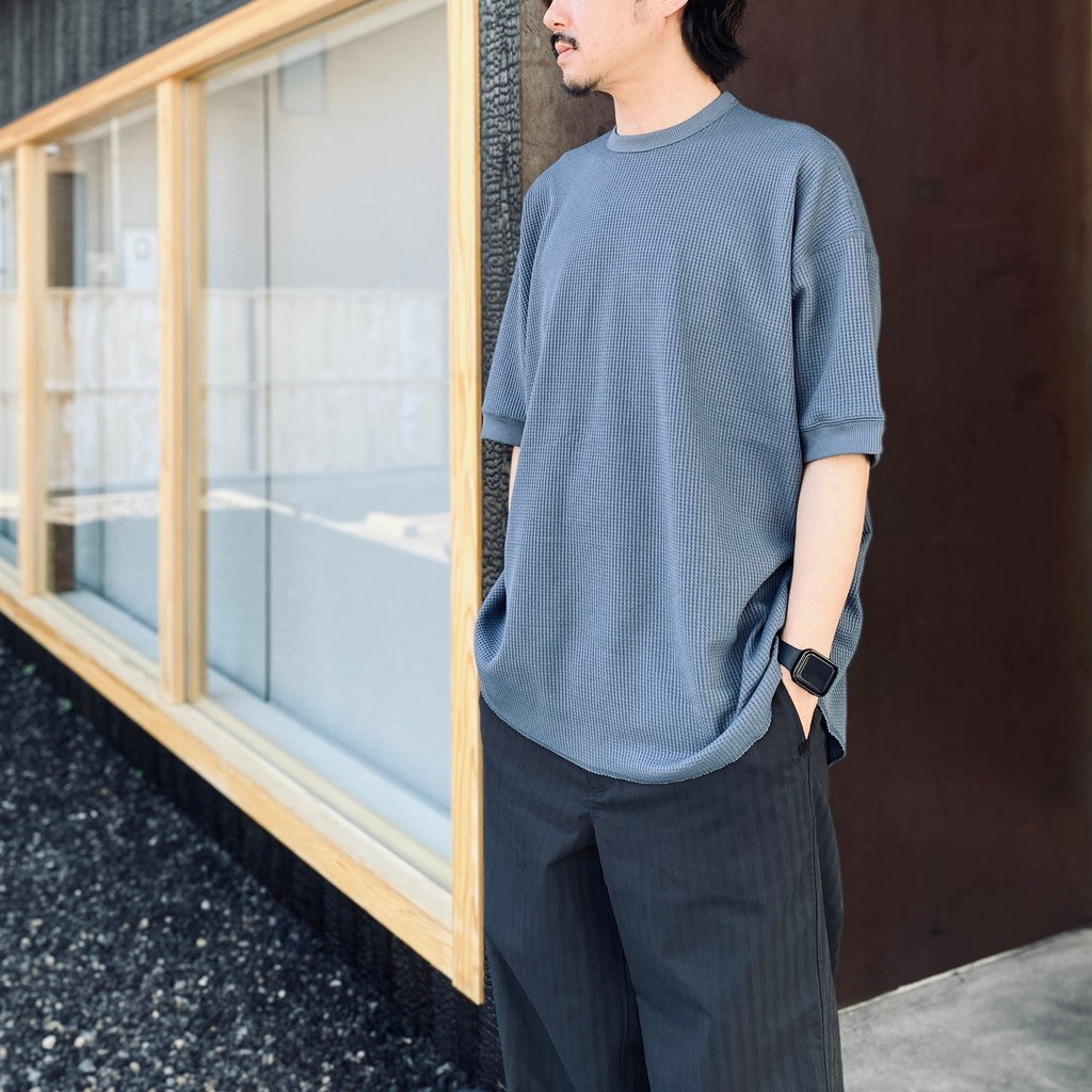 TECH THERMAL CREW S/S #SMOKE BLUE [BE-33026]