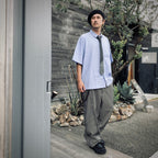 "MA-T7" 條紋 x 條紋混搭領帶 #MIXED GRAY [GOOPI-25SS-JUN-03]