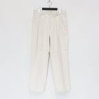 DOUBLE PLEATED CHINO TROUSERS #WHITE [23FW-WMP-PT01]