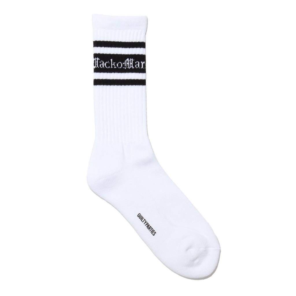 SKATER SOCKS -TYPE 2- #WHITE-BLACK [24SS-WMA-SO02]