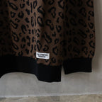 LEOPARD KNIT POLO SHIRT #BROWN [24FW-WMK-KN13]