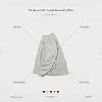 "X_Model-03" 普通長袖T卹 #灰燼 [GOOPI-24AW-NOV-01]