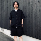 DEATH ROW RECORDS | 50'S SHIRT S/S #BLACK-PURPLE [DEATHROW-WM-OC01]