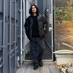 皮革羽絨外套（TYPE-2）#黑色 [24FW-WMO-OD02]