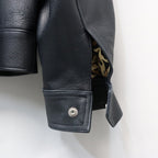 SINGLE RIDERS LEATHER JACKET ( TYPE-2 ) #D-BLUE [26SS-WMO-BL02]