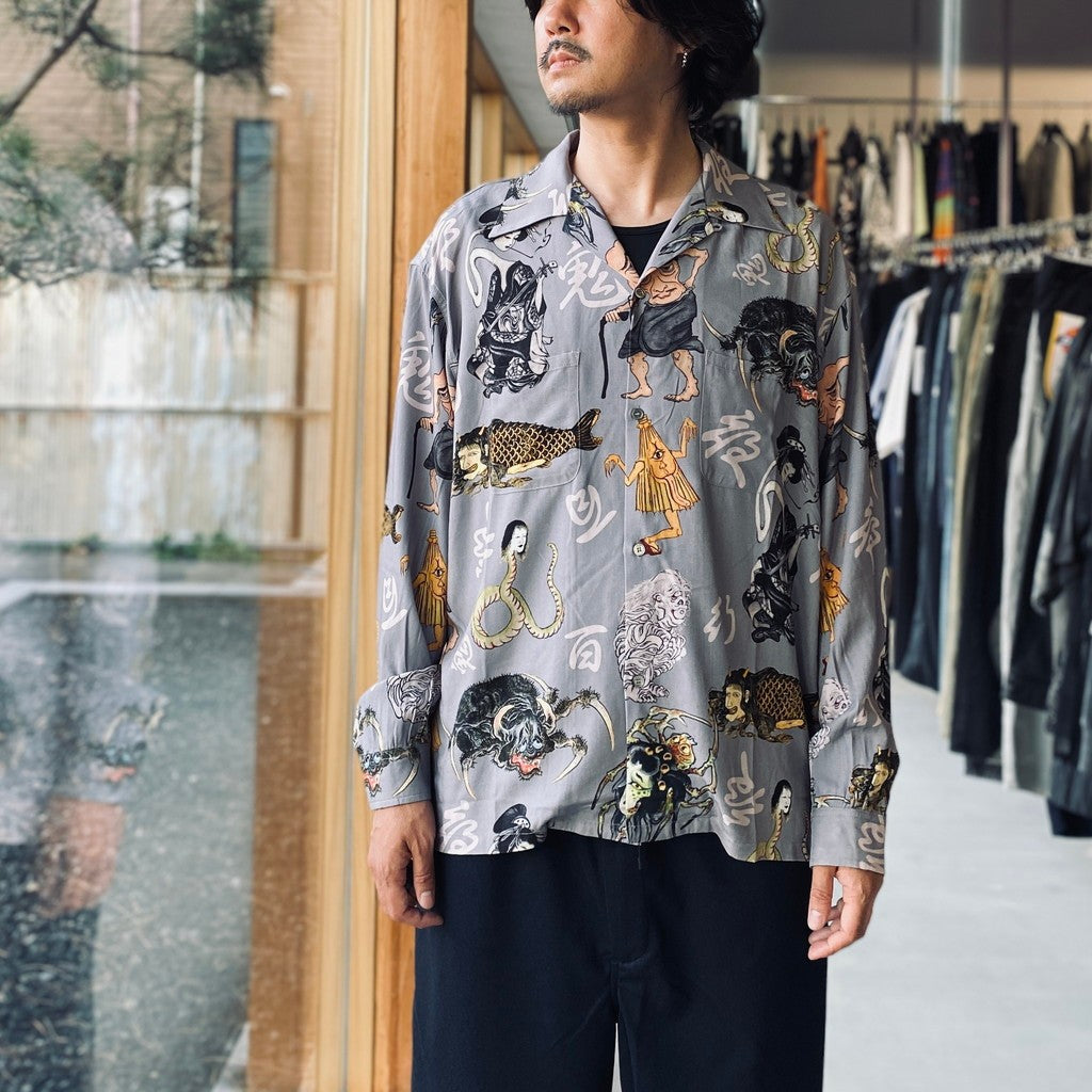 百鬼夜行 shirt L/S #Gray [BV-SH2600230]