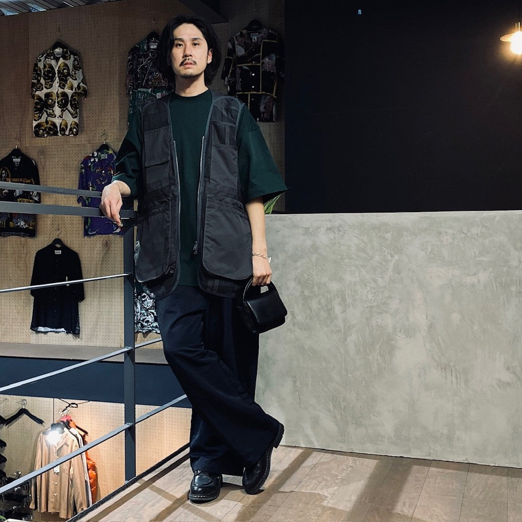 繩網長背心 #CHARCOAL [FSU10241U0001]