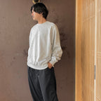 TECH SWEAT CREW FREEDOM SLEEVE #HEATHER GRAY [BE-51026W]