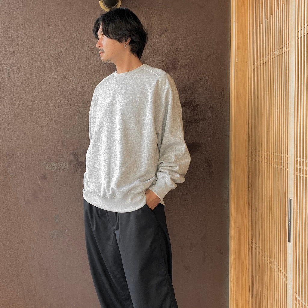 TECH SWEAT CREW FREEDOM SLEEVE #HEATHER GRAY [BE-51026W]