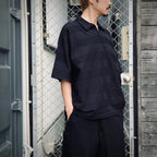 RIDGE BORDER OPEN POLO #Black [SS25-S06]