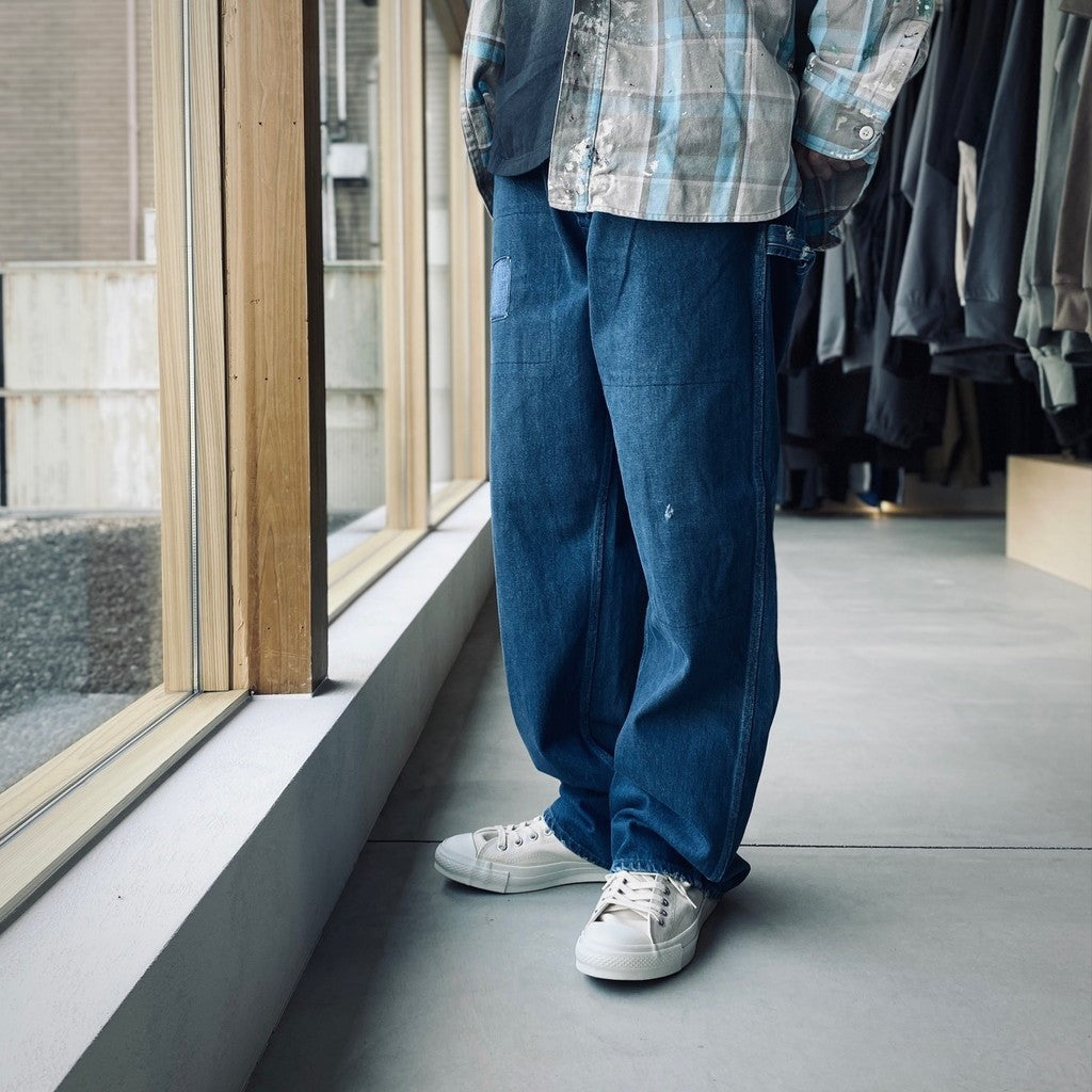 REPAIRED INDIGO PAINTER PANTS #AGED INDIGO [BW252-RIPP]