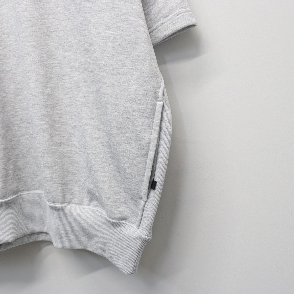 TECH SWEAT CREW S/S #HEATHER GRAY [BE-51026]
