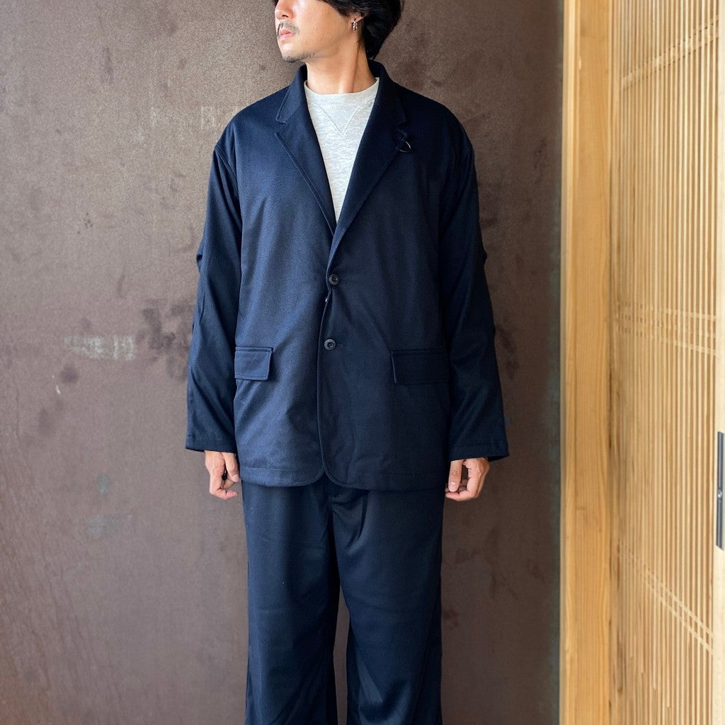 TECH LOOSE 2B JACKET FLANNEL #D.NAVY [BJ-32026W]