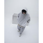 G7-H3 「Ｍantle」 Double-Layer Hoodie #L-GRAY [GOOPI-23AW-JAN-03]