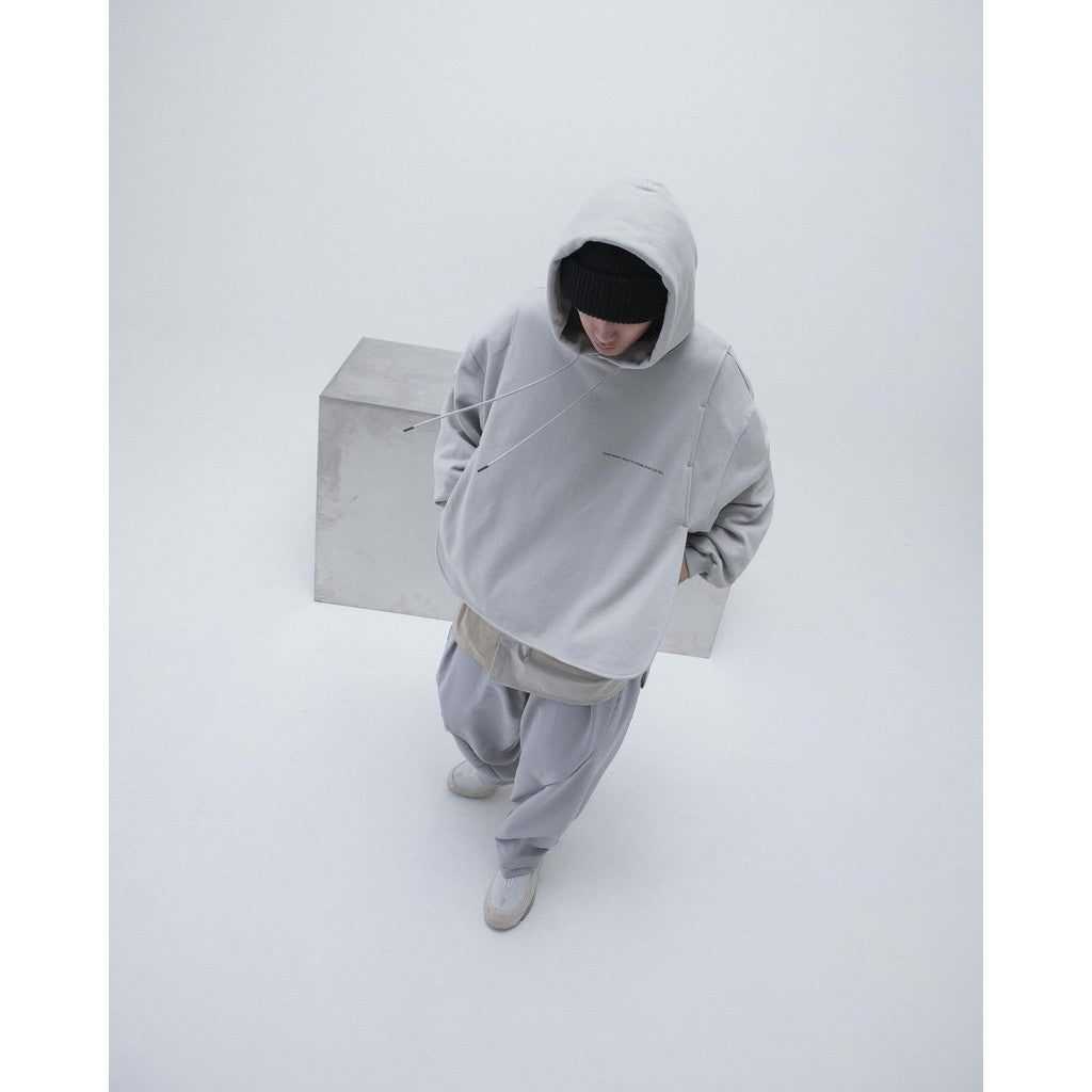 G7-H3 「Ｍantle」 Double-Layer Hoodie #L-GRAY [GOOPI-23AW-JAN-03]