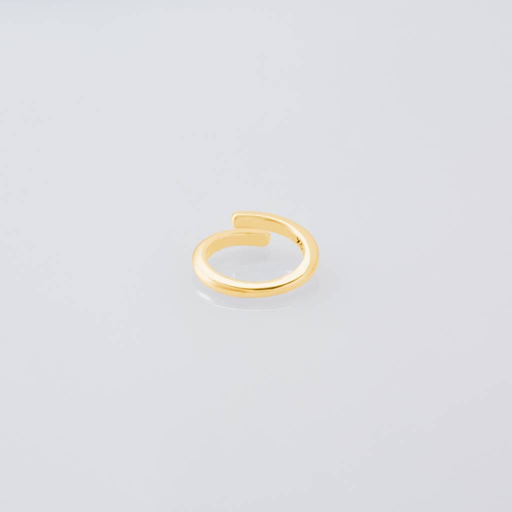 Semicircle Ring -Thin- -Gold- #GOLD [XOR087G]
