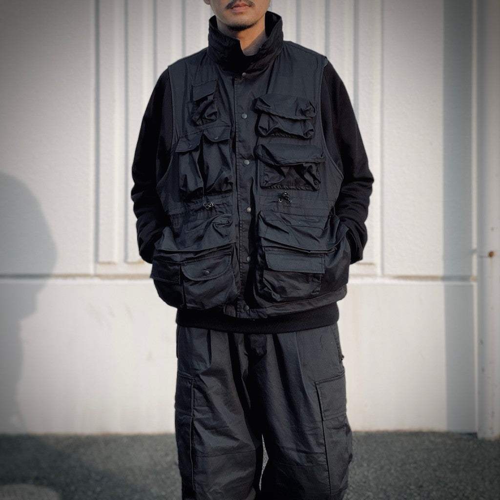 SOLOTEX PIGMENT DYE FEATURE VEST #Black [FPU10251U0001]