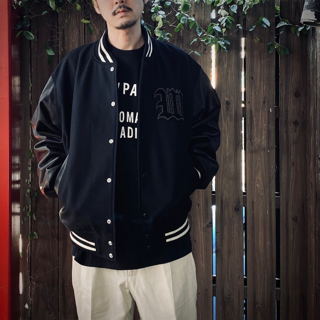 WASHED HEAVY WEIGHT CREW NECK T-SHIRT ( TYPE-10 ) #BLACK [25SS-WMT-WT10]