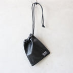 LEATHER SHOULDER POUCH #BLACK [25FWE-WMA-BG02]