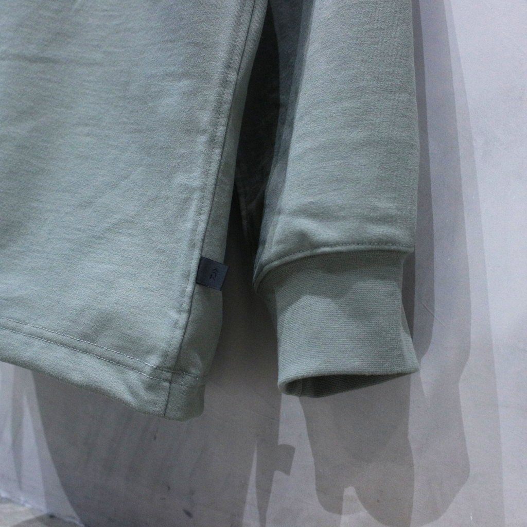 TECH DRAWSTRING L/S TEE #WOLF GRAY [BE-40025]