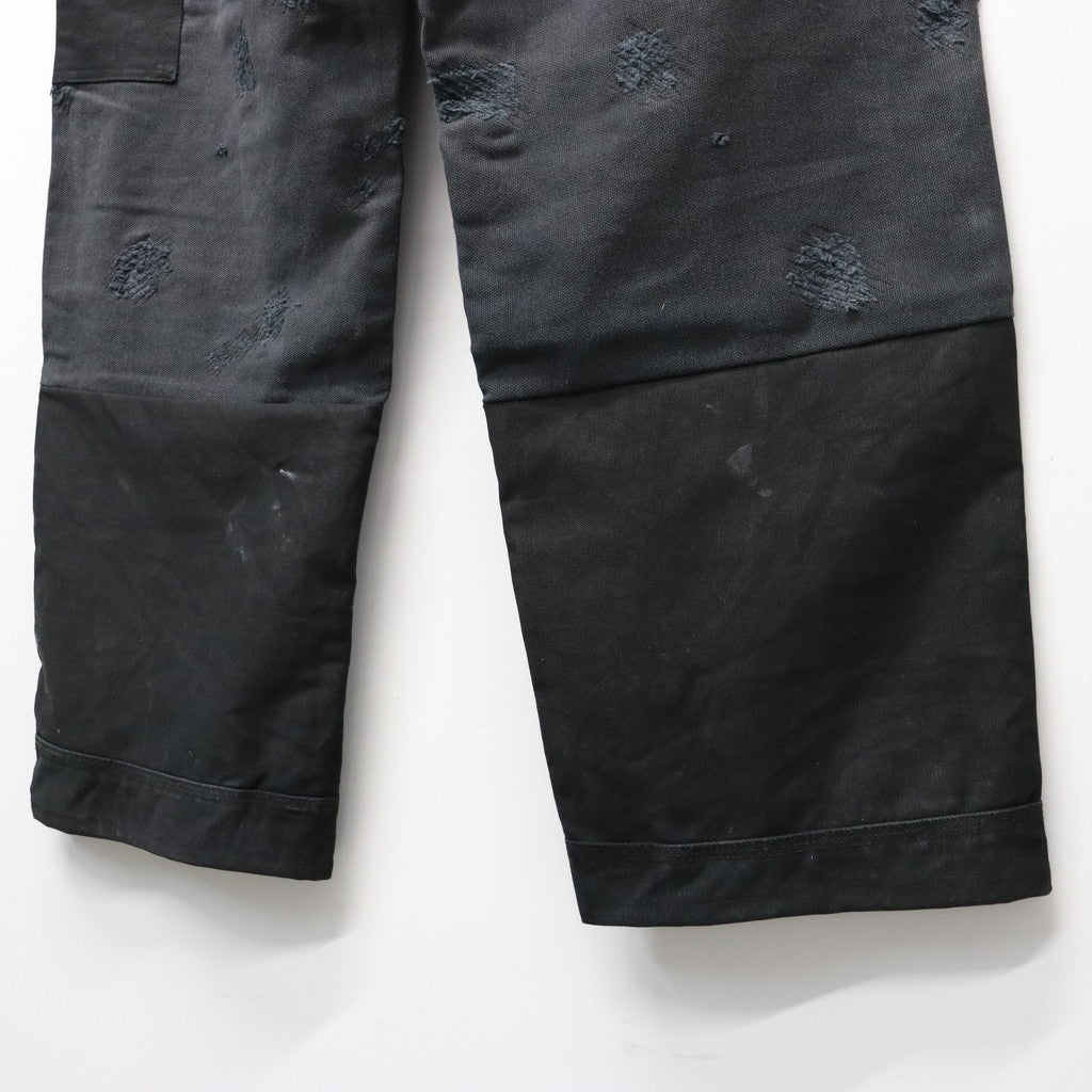 DAMAGE DOUBLEKNEE PANTS #BLACK [RP2528305]