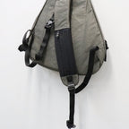 TEXTURED TWILL LAYERED SLINGER BAG #CHARCOAL [FTT36262B0009]