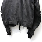 Skin Jacket (VEGETABLE TANNING PIG LEATHER) #BLACK [M-P2-LW1]