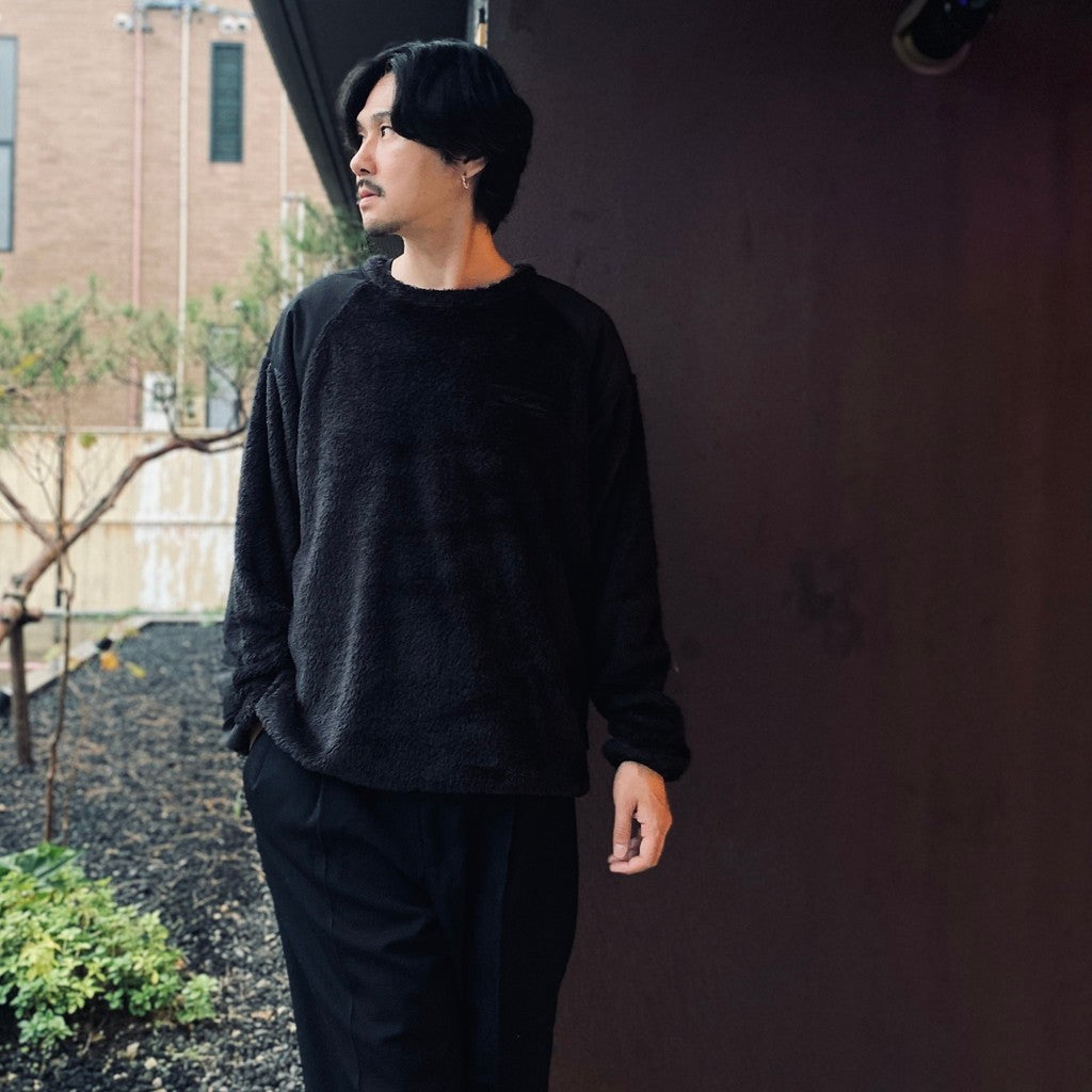 Wild Things | Shaggy Fleece Pullover #Black [SD26F-CT14]