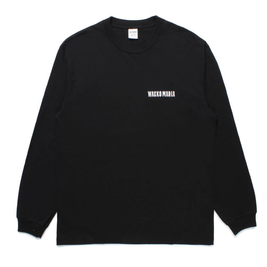 WASHED HEAVY WEIGHT CREW NECK LONG SLEEVE T-SHIRT ( TYPE-2 ) #BLACK [25SS-WMT-LT02]