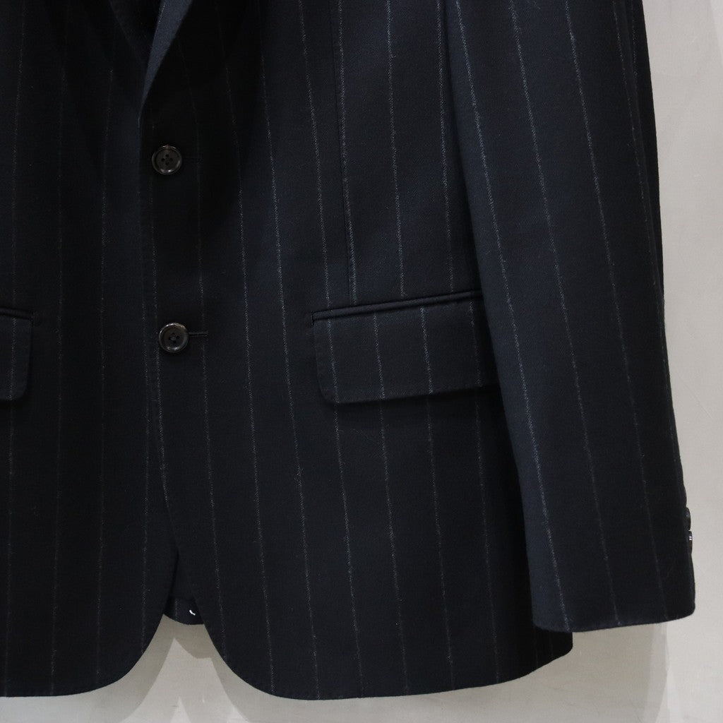 SINGLE BREASTED JACKET ( TYPE-8 ) &amp; TROUSERS #BLACK/GRAY STRIPE [24FW-WMO-SU08 / 24FW-WMP-TR23]