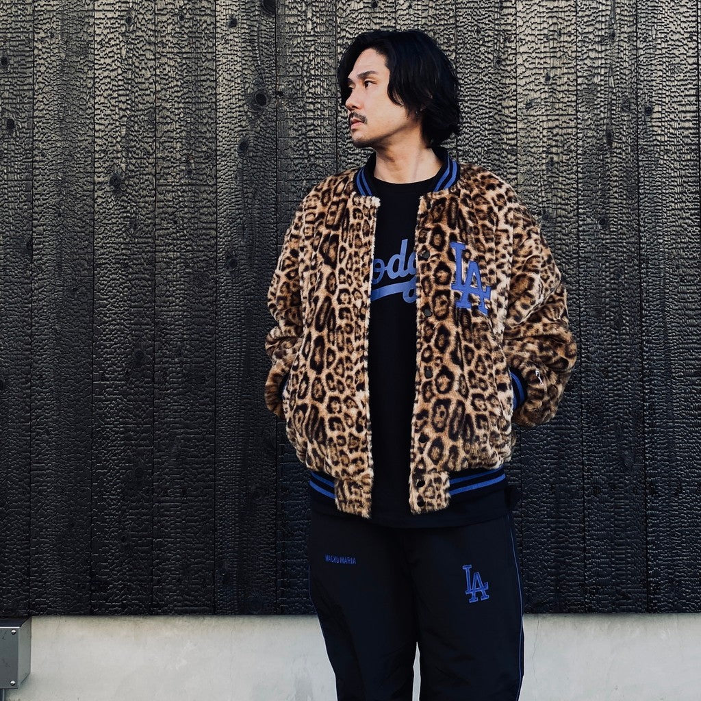 MLB | LA | REVERSIBLE VARSITY JACKET ( TYPE-2 ) #BLACK-BEIGE [MLB-WM-BL02]