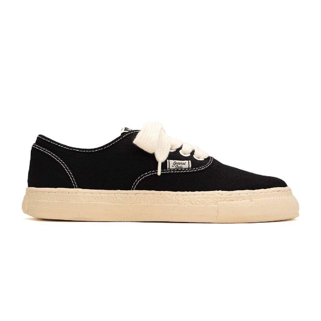 KIEFER / PAST Sole Canvas Low-Top Sneakers #BLACK [S14FW703]